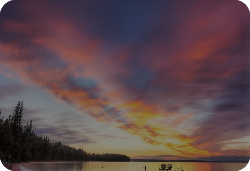 Cold Lake sunset