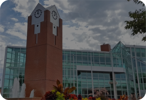 Red Deer clock tower building