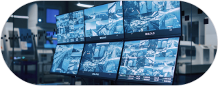Live camera monitoring wall