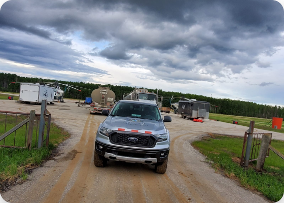 GPS Security mobile patrol officer checking a site