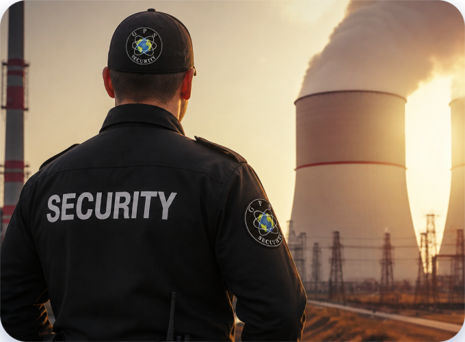 GPS Security officer patrolling a pipeline right-of-way corridor