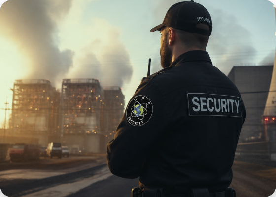 GPS Security guard at a pipeline pump station
