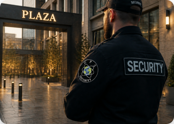 GPS Security static guard monitoring a secure facility